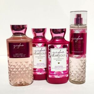 Bath & Body Works Gingham Gorgeous 4pc Gift Set Body Wash, Lotion, Mist